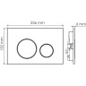 Система инсталляции для унитазов WASSERKRAFT VILS 56TLT.010.ME.PG03